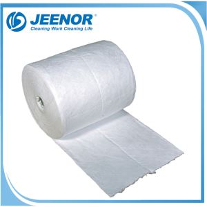 White Nonwoven Oil Absorbent Pads and Rolls